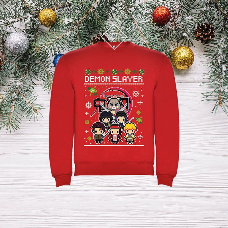 Sudadera navideña de Demon Slayer 3 para niños